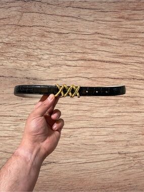 Amiee Lynn Italian Croc Genuine Leather Belt